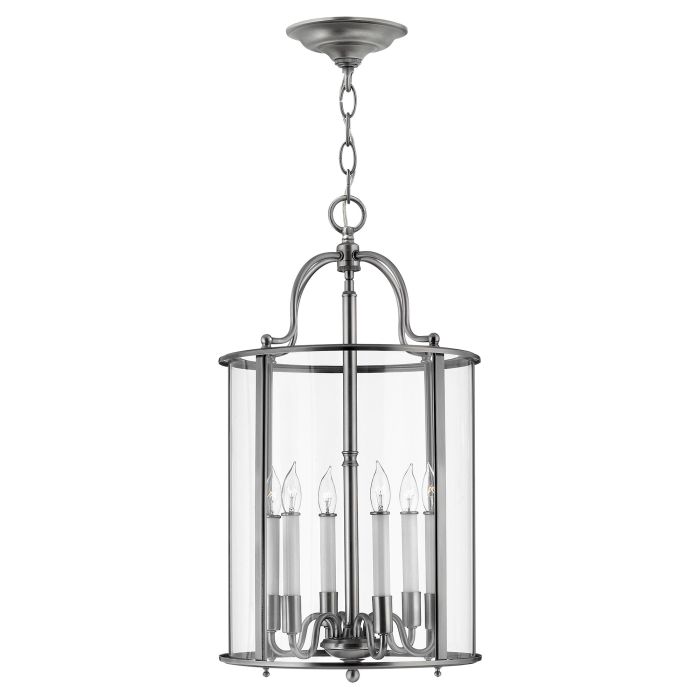 Gentry 6 Light Large Pendant - Pewter