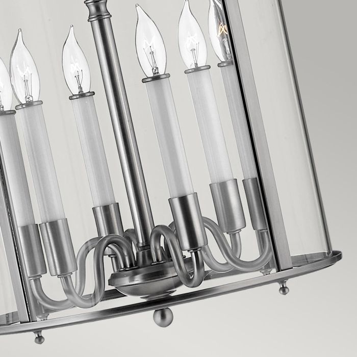 Gentry 6 Light Large Pendant - Pewter