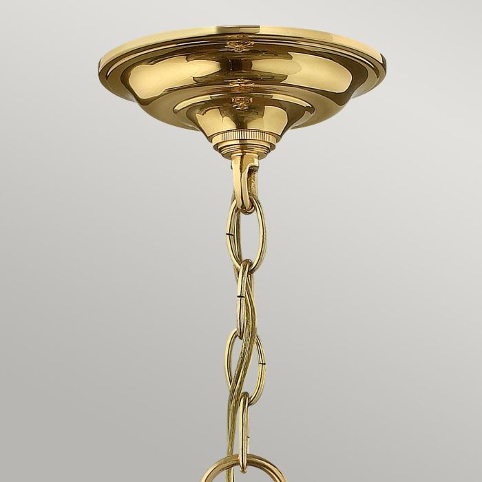 Gentry 4 Light Medium Pendant - Polished Brass