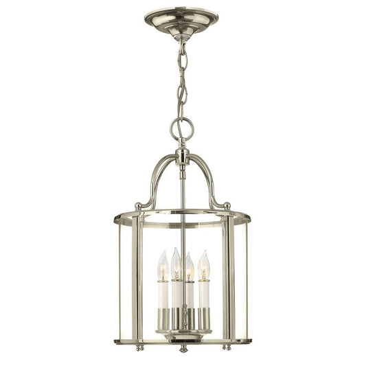 Gentry 4 Light Medium Pendant - Polished Nickel
