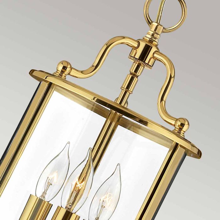 Gentry 3 Light Small Pendant - Polished Brass