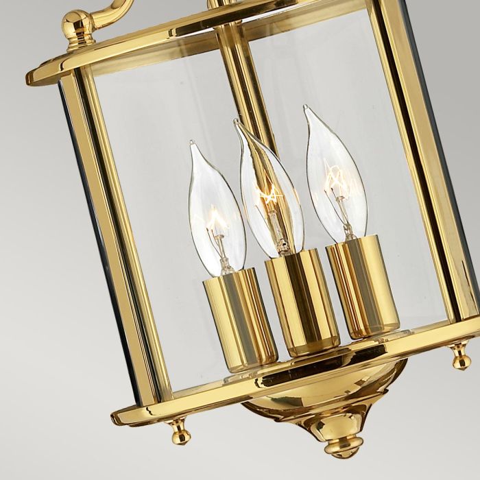Gentry 3 Light Small Pendant - Polished Brass