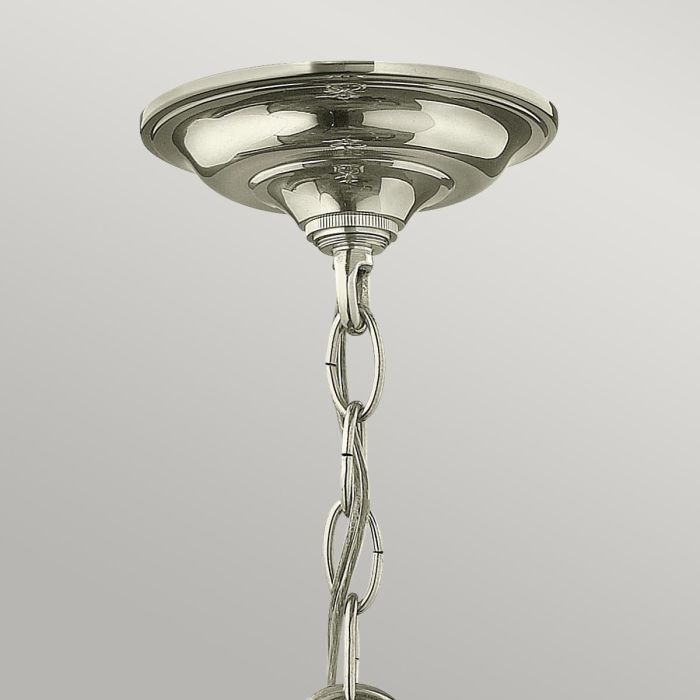 Gentry 3 Light Small Pendant - Polished Nickel