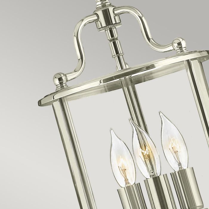 Gentry 3 Light Small Pendant - Polished Nickel