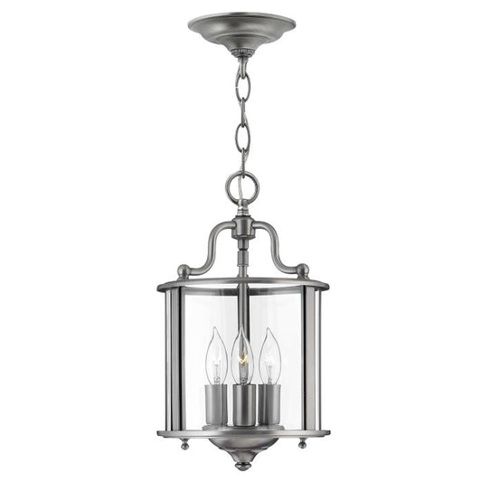 Gentry 3 Light Small Pendant - Pewter