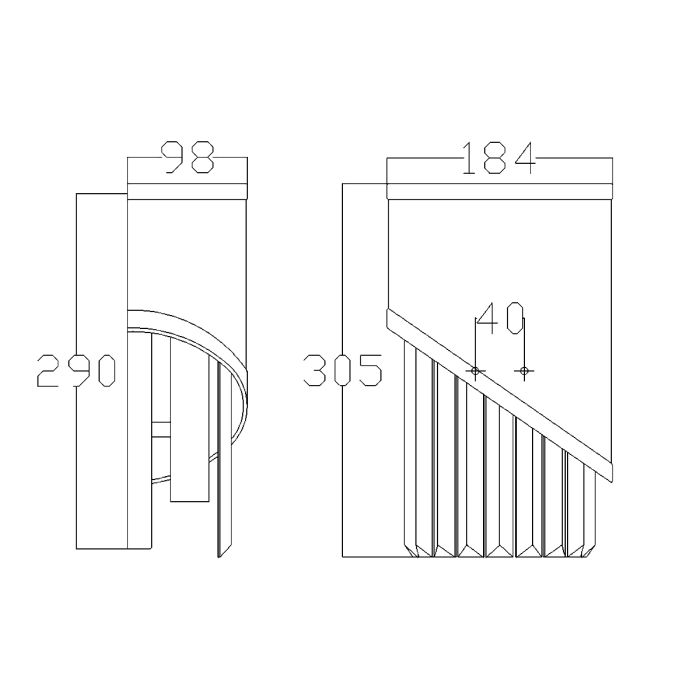 Gigi 1 Light Wall Light - Polished Nickel