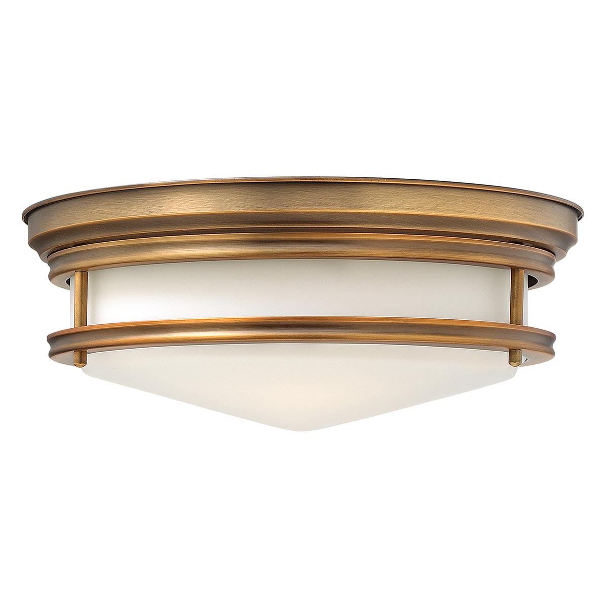 Hadley 3 Light Flush – Brushed Bronze