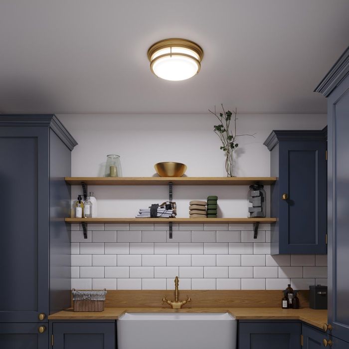 Hadley 3 Light Flush - Brushed Bronze