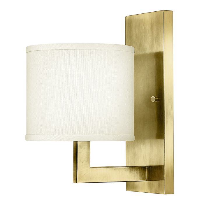 Hampton1 lt Wall Light - Brushed Brass