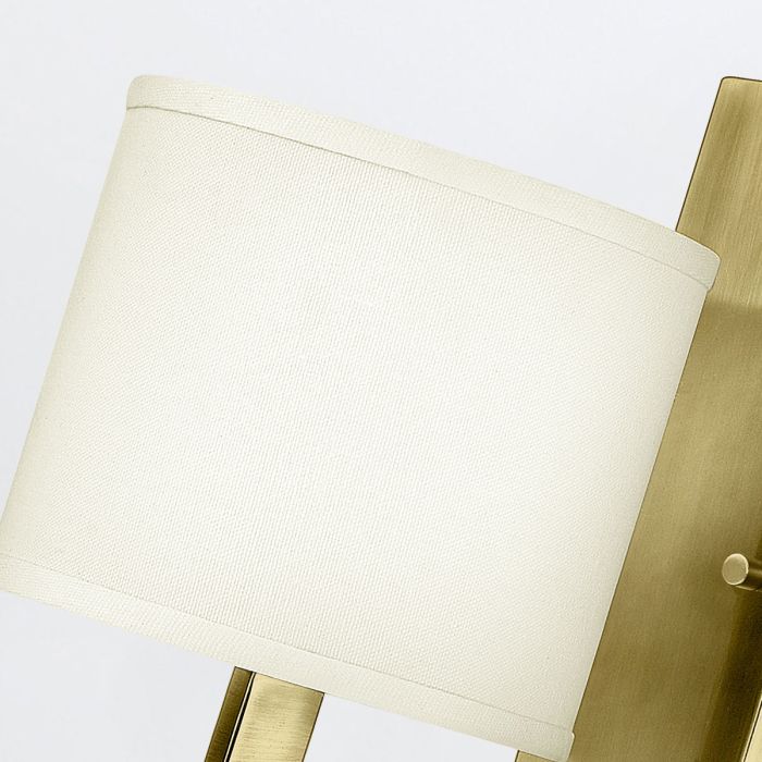 Hampton1 lt Wall Light - Brushed Brass