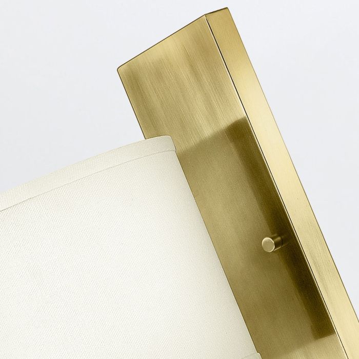 Hampton1 lt Wall Light - Brushed Brass
