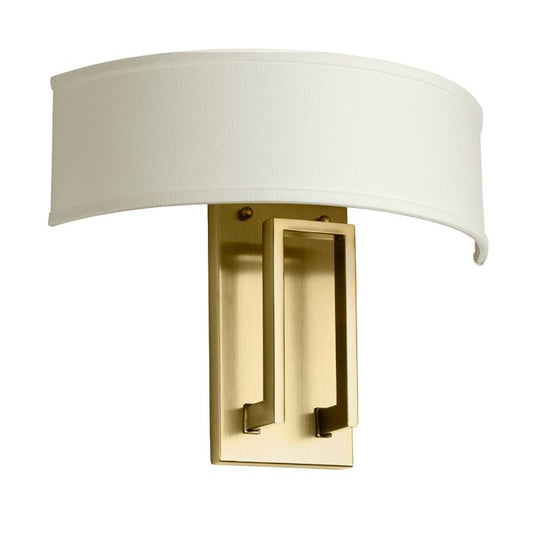 Hampton 2 lt Wall Light - Brushed Brass