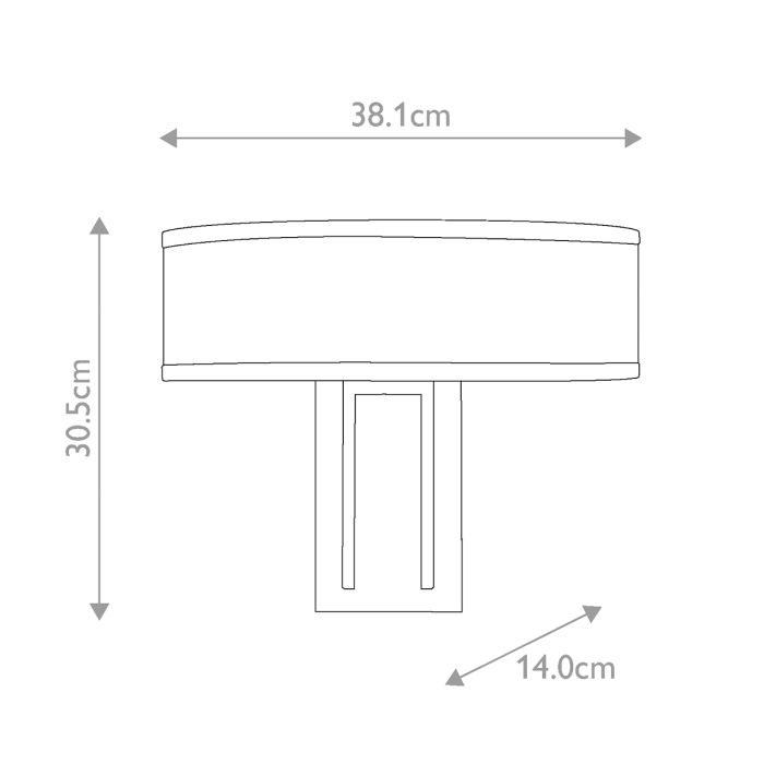 Hampton 2 lt Wall Light - Brushed Brass