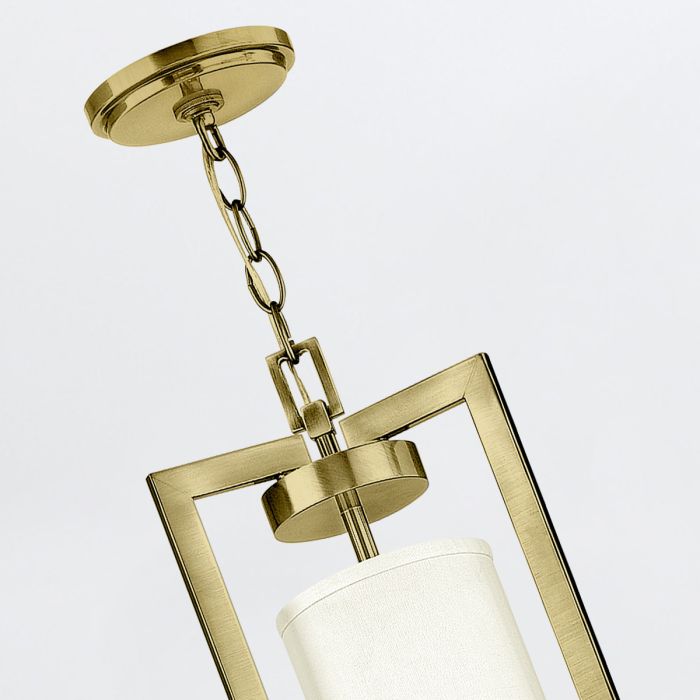 Hampton 4 lt Chandelier - Brushed Brass