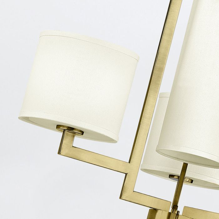 Hampton 4 lt Chandelier - Brushed Brass