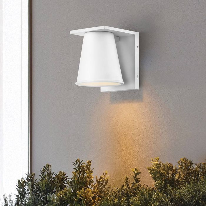 Coastal Small Wall Lantern - Textured White