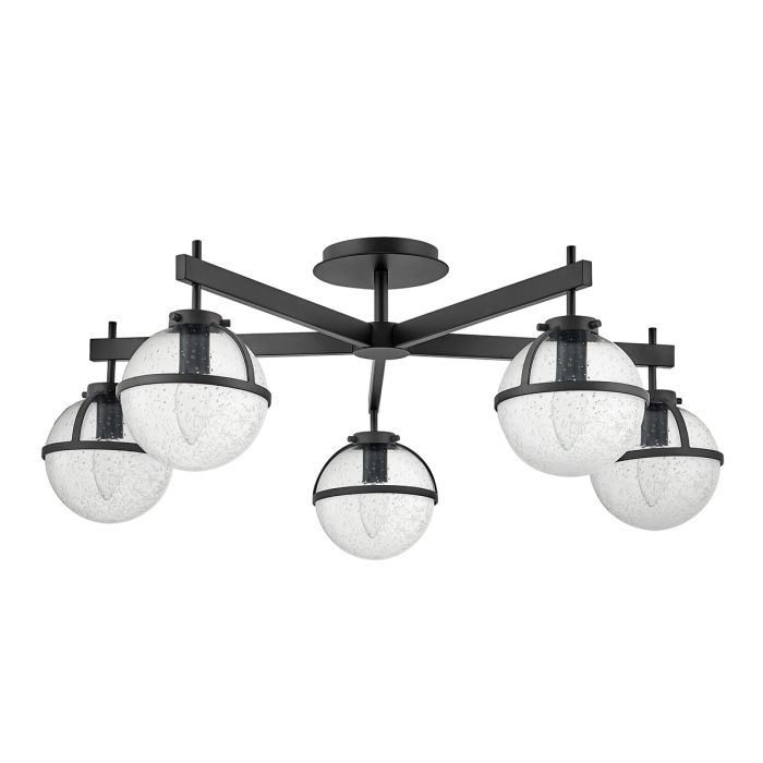 Hollis 5 Light Semi-Flush - Black