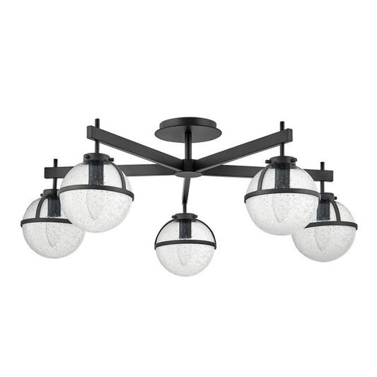 Hollis 5 Light Semi-Flush - Black