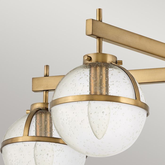 Hollis 5 Light Semi-Flush - Heritage Brass