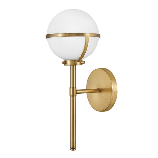 Hollis 1 Light Wall Light – Heritage Brass