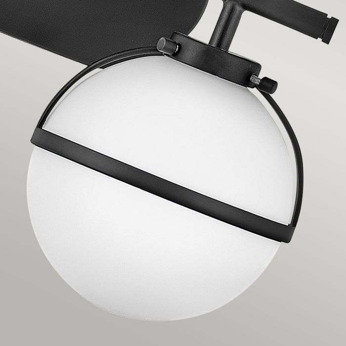 Hollis 2 Light Wall Light - Black