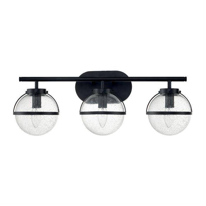 Hollis 3 Light Wall Light - Black