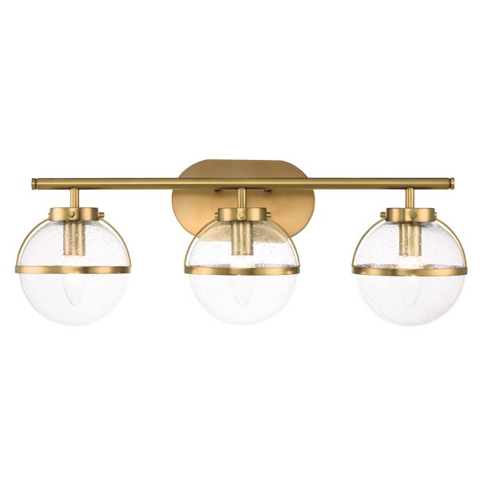 Hollis 3 Light Wall Light - Heritage Brass