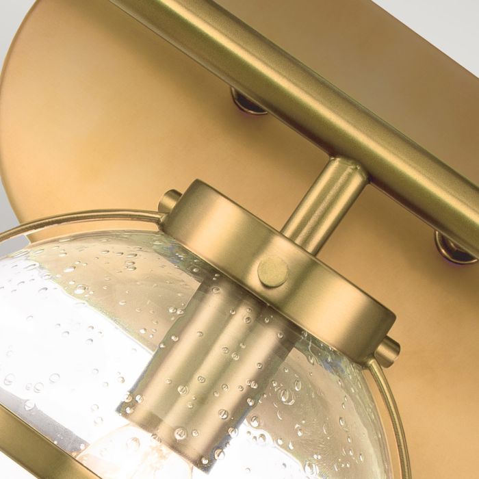 Hollis 3 Light Wall Light - Heritage Brass