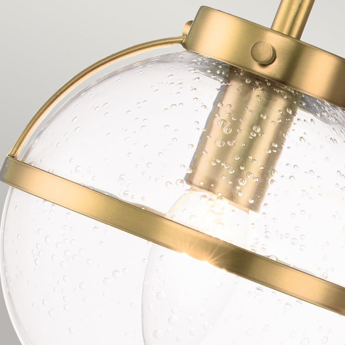 Hollis 3 Light Wall Light - Heritage Brass