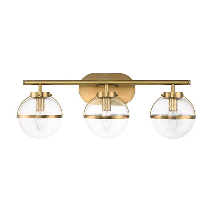 Hollis 3 Light Wall Light - Heritage Brass