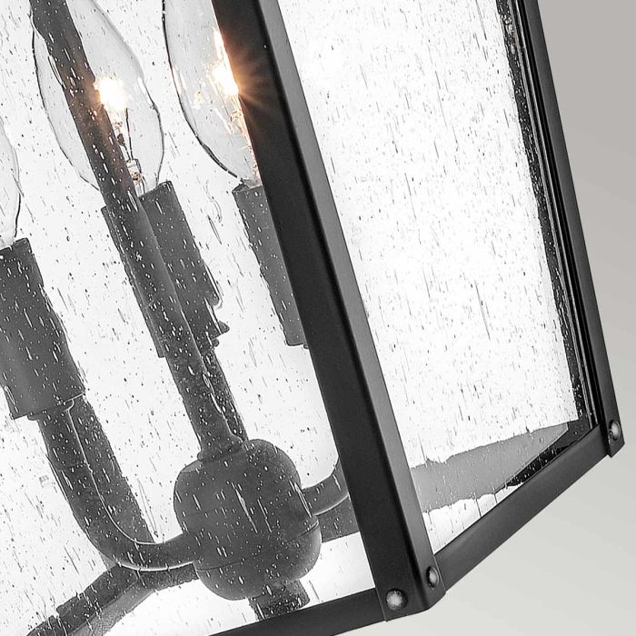 Huntersfield 3 Light Large Wall Lantern - Black