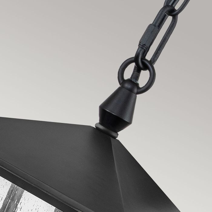 Huntersfield 3 Light Large Chain Lantern - Black