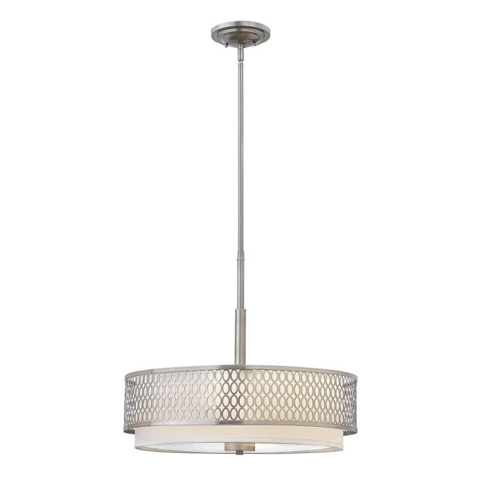 Jules 3 Light Pendant / Semi-Flush - Brushed Nickel