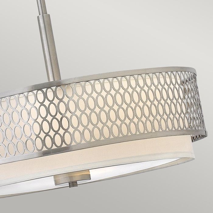 Jules 3 Light Pendant / Semi-Flush - Brushed Nickel