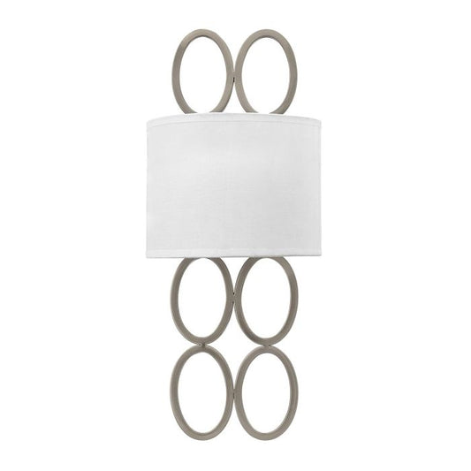 Jules 2 Light Wall Light - Brushed Nickel