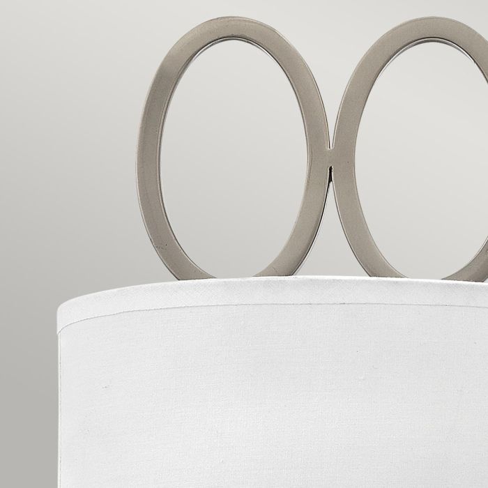 Jules 2 Light Wall Light - Brushed Nickel