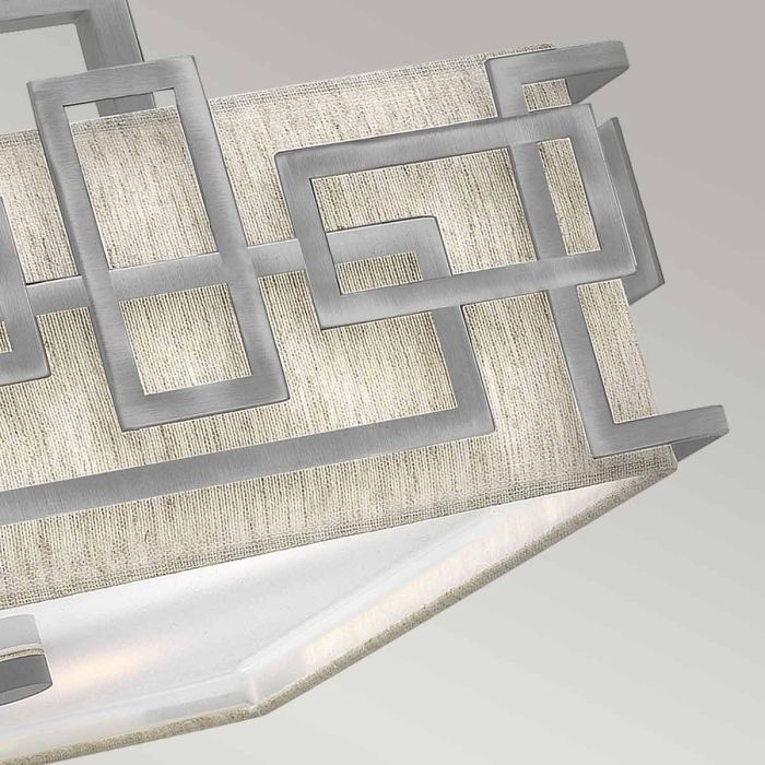 Lanza 3 Light Semi-Flush - Antique Nickel