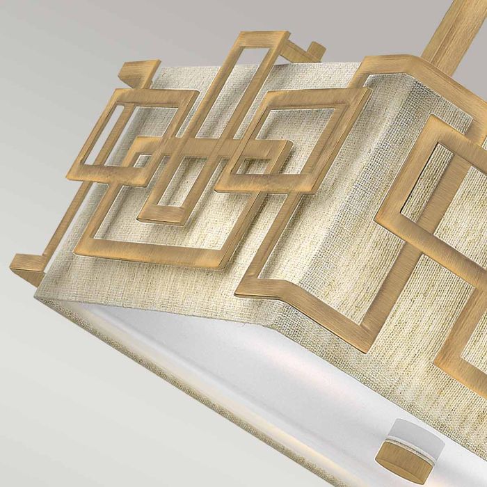 Lanza 3 Light Semi-Flush - Brushed Bronze