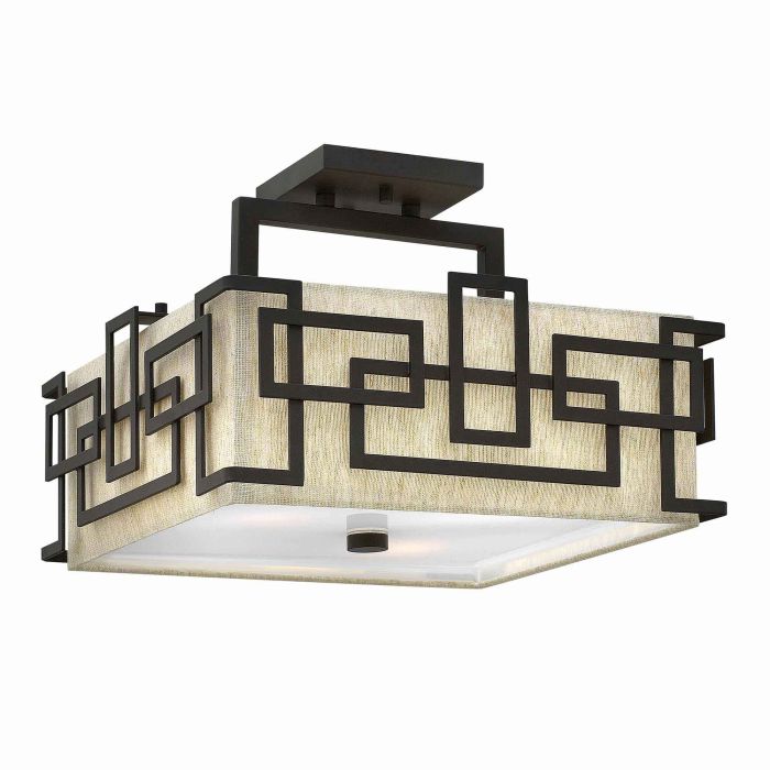 Lanza 3 Light Semi-Flush - Oil Rubbed Bronze