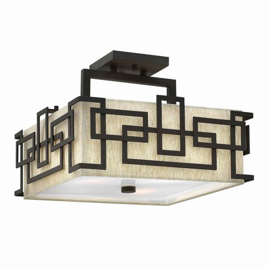 Lanza 3 Light Semi-Flush - Oil Rubbed Bronze