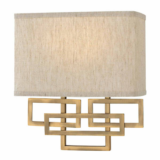 Lanza 2 Light Wall Light – Brushed Bronze