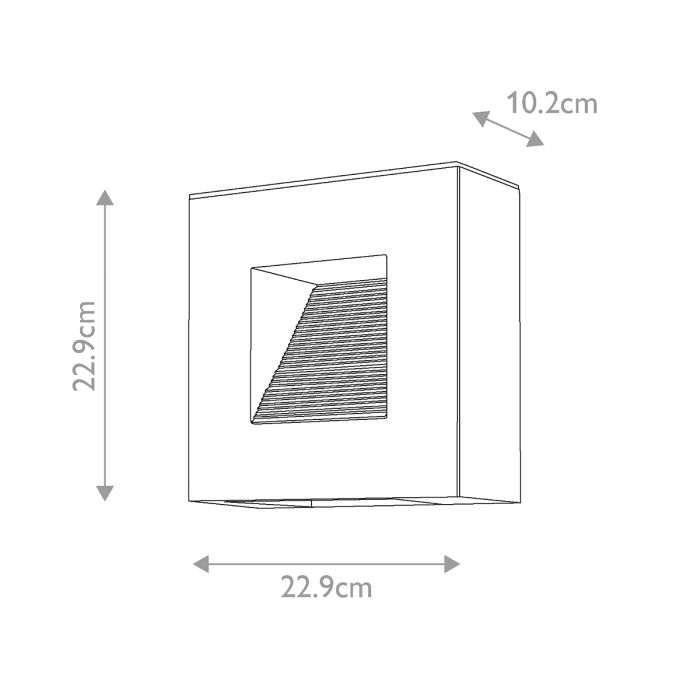 Luna Small LED Wall Light - Satin Black