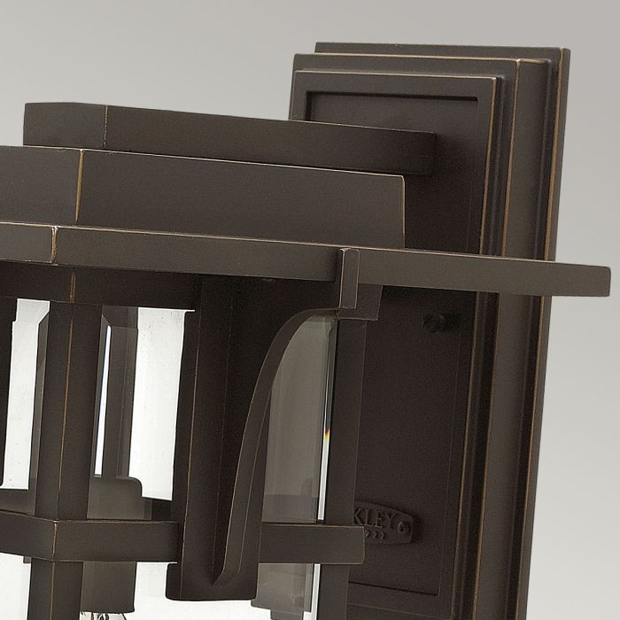 Manhattan 1 Light Large Wall Lantern - Oil Rubbed Bronze