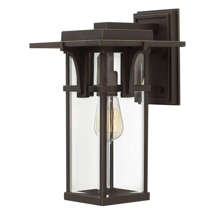 Manhattan 1 Light Medium Wall Lantern - Oil Rubbed Bronze