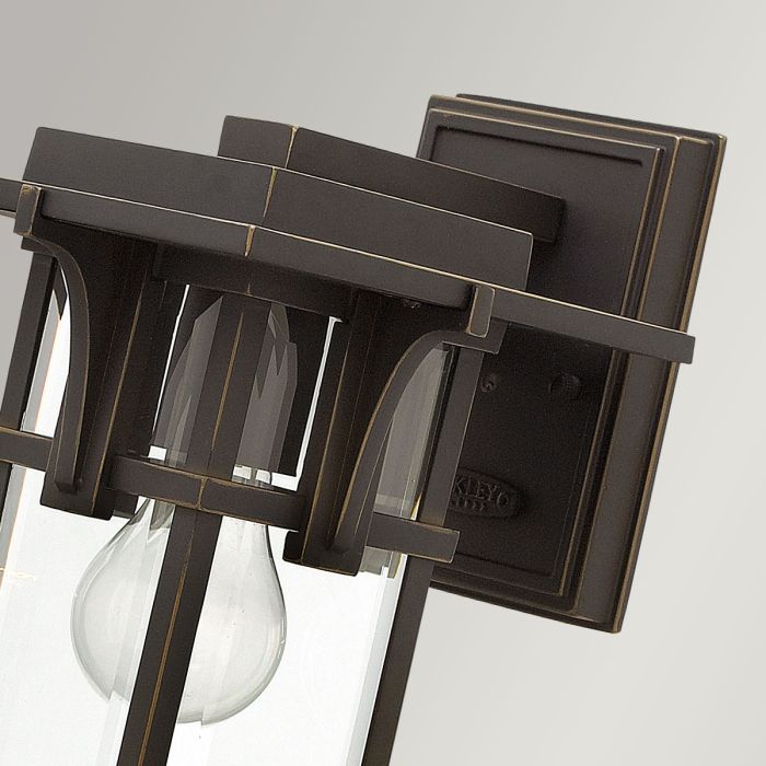 Manhattan 1 Light Small Wall Lantern - Oil Rubbed Bronze