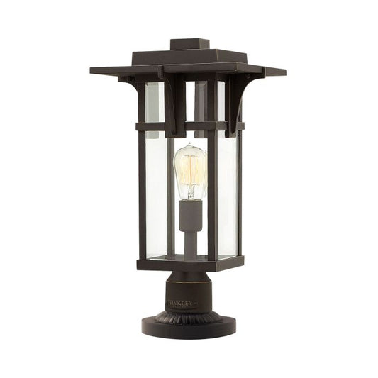Manhattan 1 Light Pedestal - Oil Rubbed Bronze