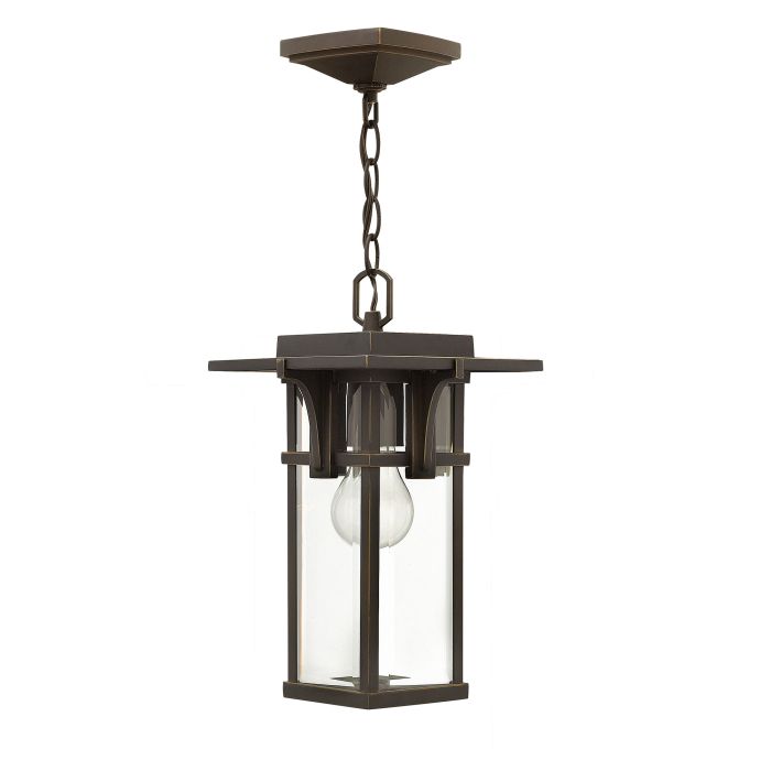 Manhattan 1 Light Chain Lantern - Oil Rubbed Bronze