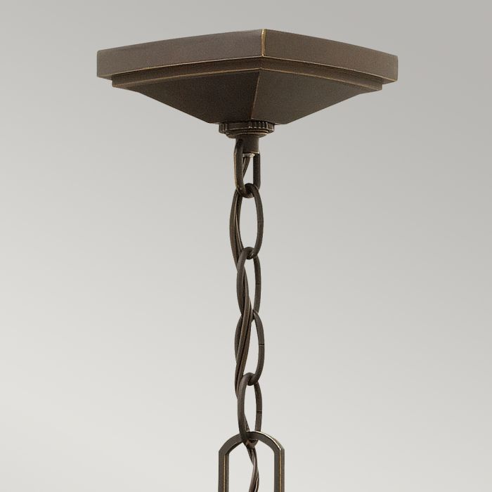 Manhattan 1 Light Chain Lantern - Oil Rubbed Bronze