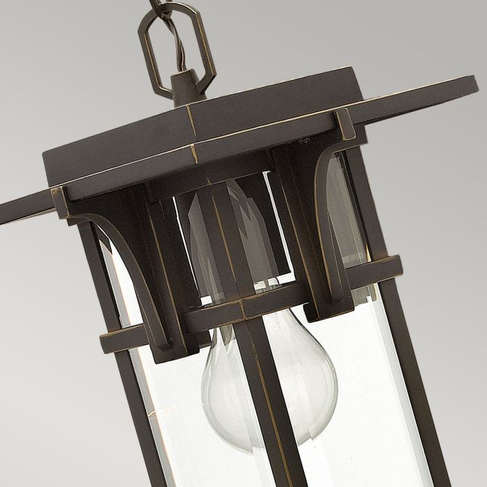 Manhattan 1 Light Chain Lantern - Oil Rubbed Bronze