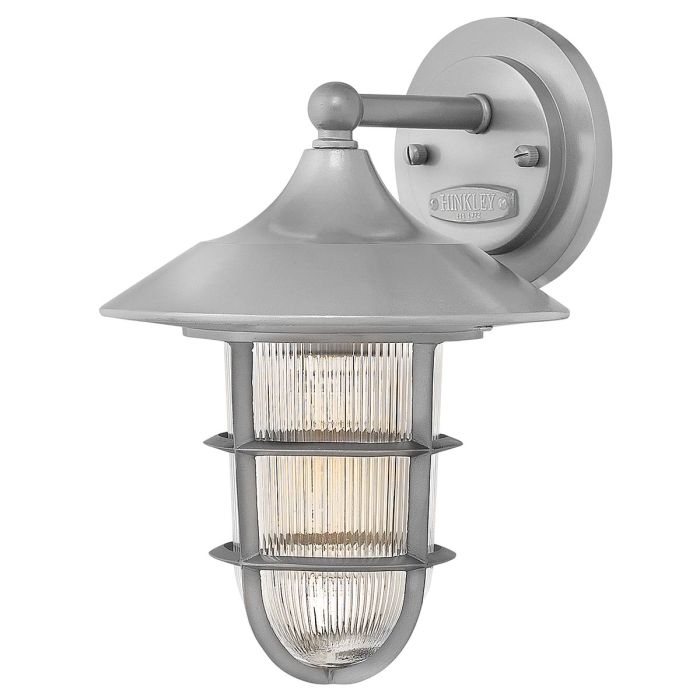 Marina 1 Light Small Wall Lantern - Silver